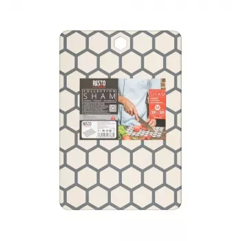 Resto Kitchenware 95402 Tagliere rettangolare in plastica grigio bianco