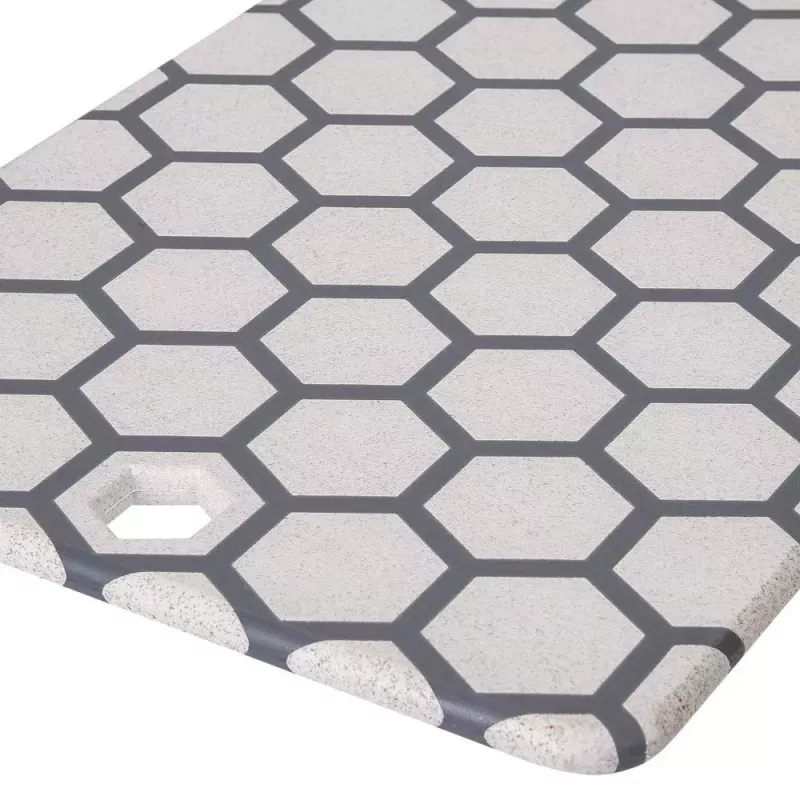Resto Kitchenware 95402 Tagliere rettangolare in plastica grigio bianco