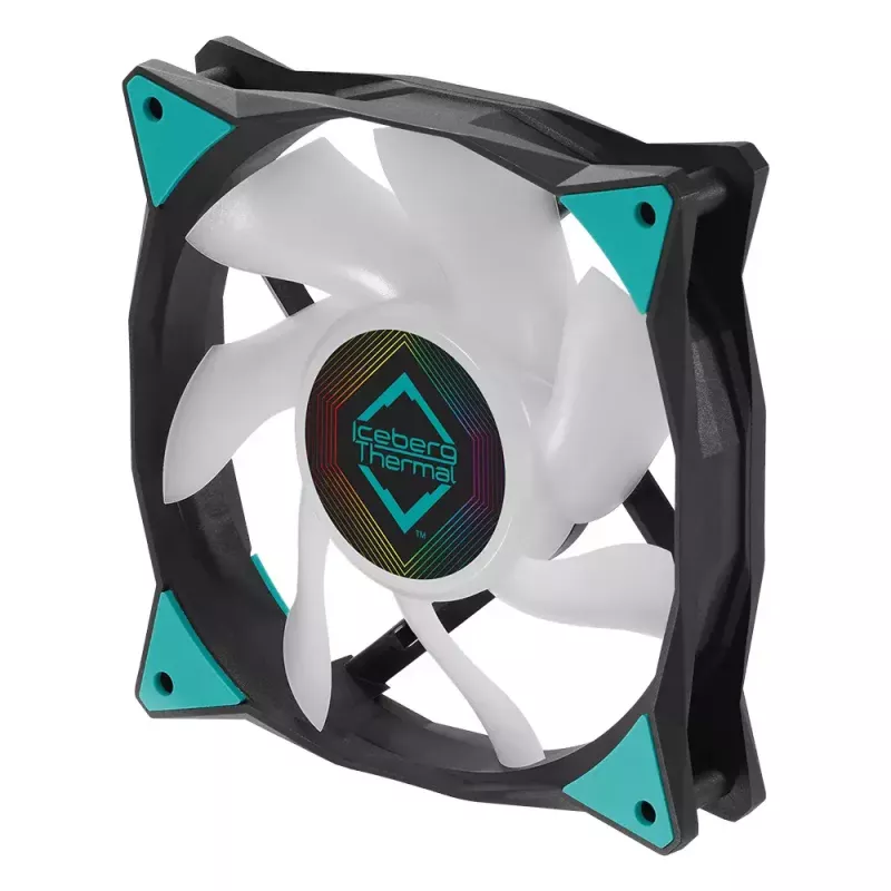 Ventola Iceberg Thermal IceGALE ARGB 12 cm nero