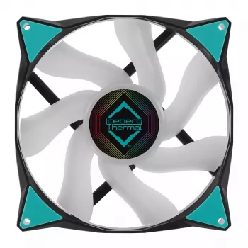 Ventola Iceberg Thermal IceGALE ARGB 14 cm nero