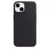 Custodia Apple iPhone 14 in pelle con MagSafe mezzanotte nero