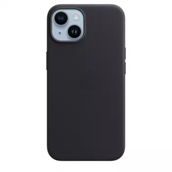 Custodia Apple iPhone 14 in pelle con MagSafe mezzanotte nero