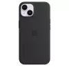 Custodia in silicone con MagSafe per iPhone 14 di Apple — microfibra/silicone, 6,1 pollici (Midnight)
