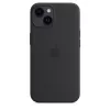 Custodia in silicone con MagSafe per iPhone 14 di Apple — microfibra/silicone, 6,1 pollici (Midnight)