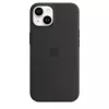 Custodia in silicone con MagSafe per iPhone 14 di Apple — microfibra/silicone, 6,1 pollici (Midnight)