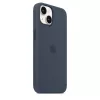 Custodia in silicone Apple iPhone 14 MagSafe Storm Blue
