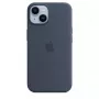 Custodia in silicone Apple iPhone 14 MagSafe Storm Blue
