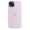 Custodia in silicone Apple iPhone 14 Plus MagSafe lilla