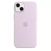 Custodia in silicone Apple iPhone 14 Plus MagSafe lilla