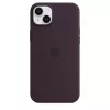 Custodia in silicone Apple iPhone 14 Plus bordeaux MagSafe