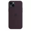 Custodia in silicone Apple iPhone 14 Plus bordeaux MagSafe