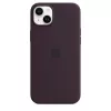 Custodia in silicone Apple iPhone 14 Plus bordeaux MagSafe
