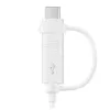 Cavo USB Samsung EP-DG930 1,5 m USB-A USB-C/Micro-USB-B bianco