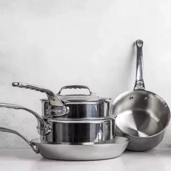 Pentola de Buyer Affinity con coperchio, 28 cm, acciaio inox