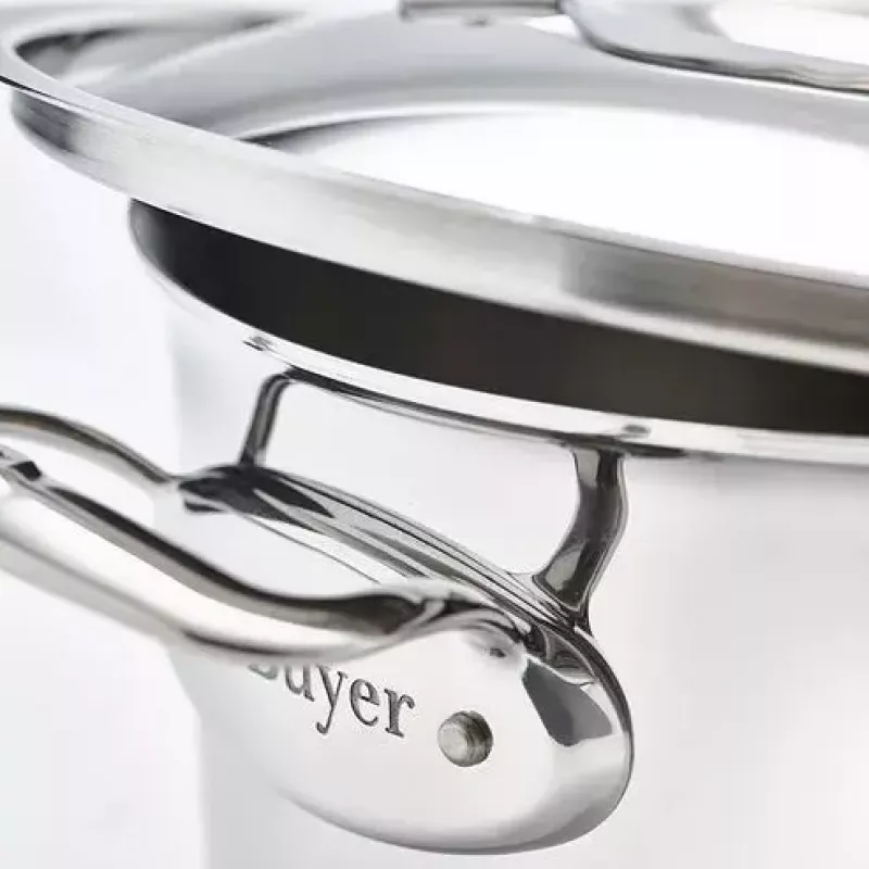 de Buyer Affinity Pentola con coperchio, 28 cm, acciaio inox