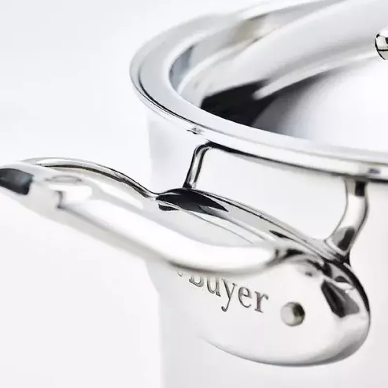 de Buyer Affinity Pentola con coperchio, 28 cm, acciaio inox