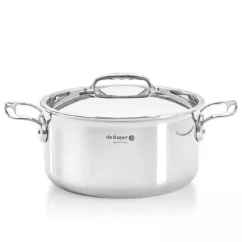 Pentola de Buyer Affinity con coperchio, 28 cm, acciaio inox