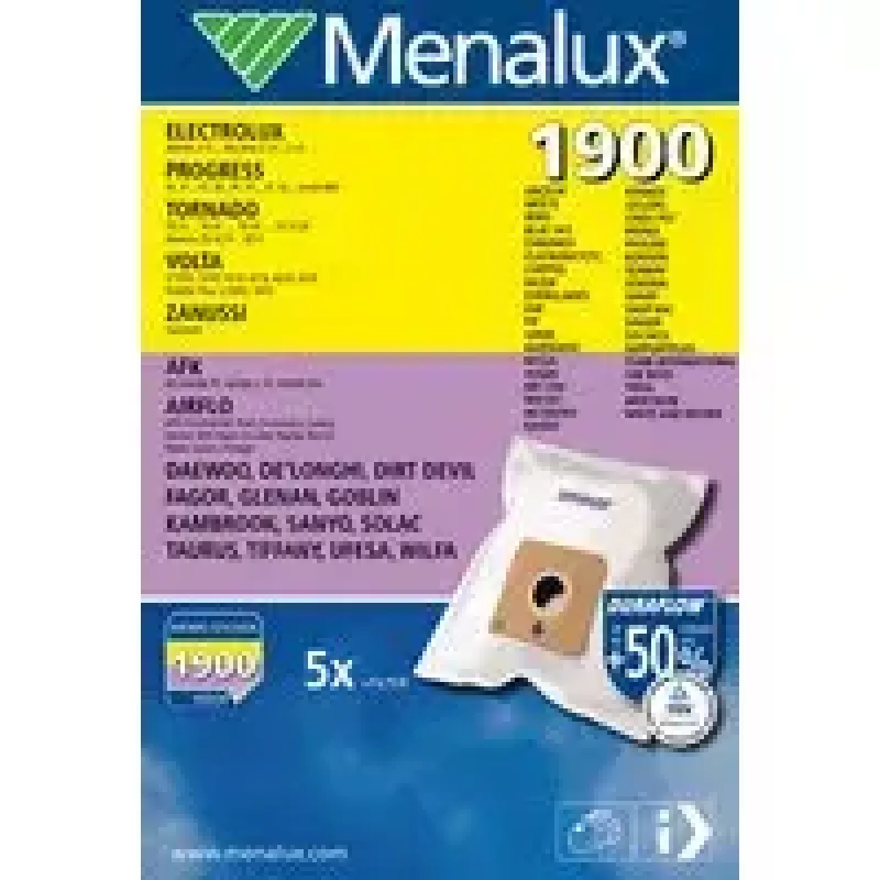 Sacchetti per aspirapolvere Menalux 1900 bianco