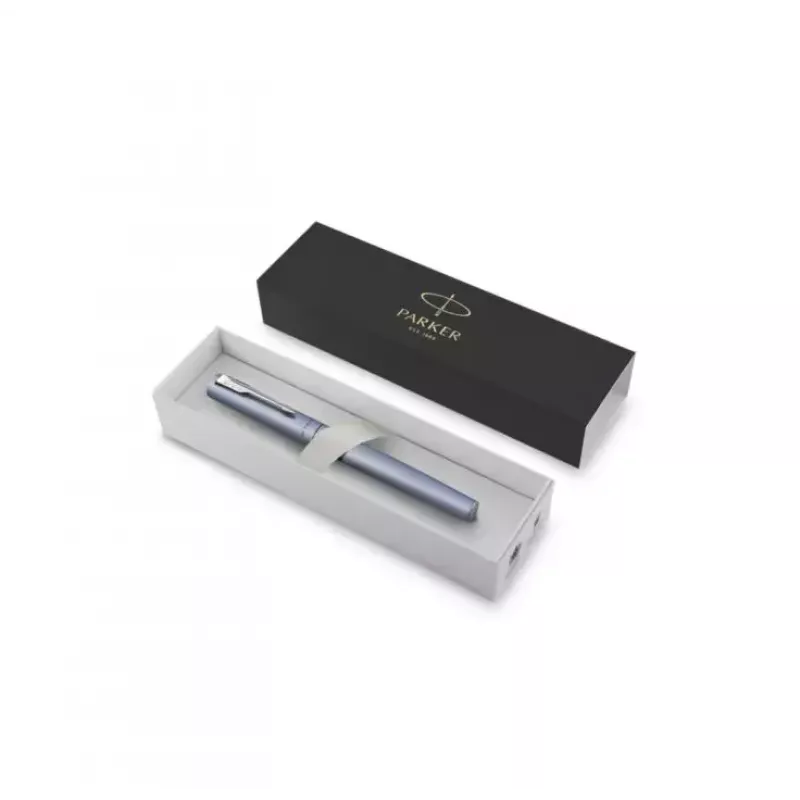 Penna a sfera Parker Vector XL blu argento acciaio inox