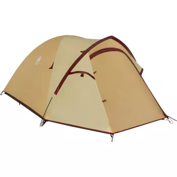 Tenda COLEMAN Darwin 3 Plus Summer – 3 persone, modello estivo, beige/rosso scuro