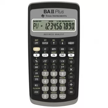 Calcolatrice finanziaria Texas Instruments BA-II Plus Pocket nero