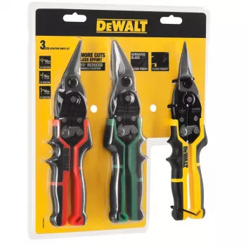 Set di cesoie per lamiera DeWALT DWHT14676-0, 3 pezzi