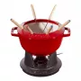Set fonduta Staub 18 cm Cherry, rotondo 0,25 L, 187×100 mm, 4,6 kg