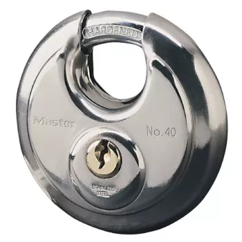 Lucchetto a disco MASTER LOCK 70 mm acciaio inox archetto rivestito