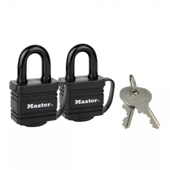 Lucchetto MASTER LOCK 7804EURT 2 x 40 mm acciaio laminato nero