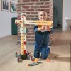 JANOD Grande gru multicolore legno di faggio 3-8 anni