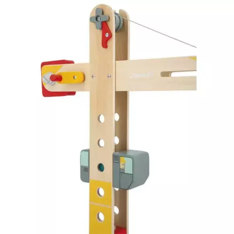 JANOD Grande gru multicolore legno di faggio 3-8 anni