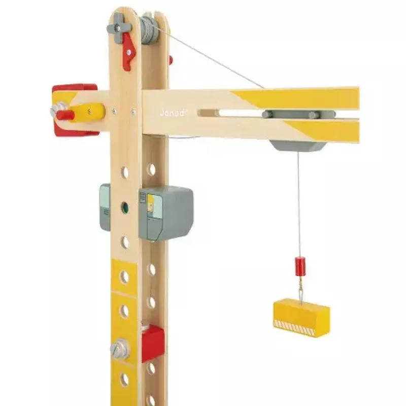 JANOD Grande gru multicolore legno di faggio 3-8 anni