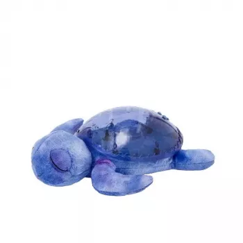 Luce notturna da appoggio Cloud B Tranquil Turtle blu spegnimento automatico