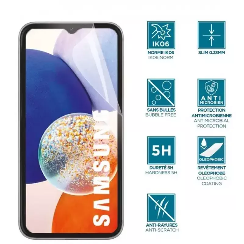 Protezione schermo Mobilis 036289 Samsung Galaxy A14 4G 5G trasparente