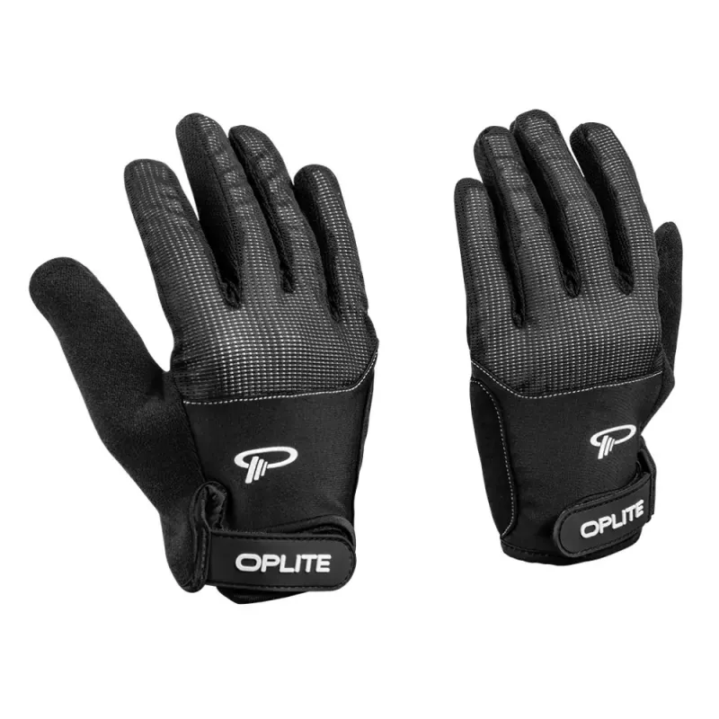 Guanti simracing Oplite L nero similpelle poliestere silicone spandex