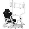Supporto monitor per simulatore di volo/guida Oplite OP-SMS-GTRW bianco 40 pollici