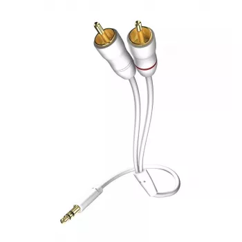 Cavo audio Inakustik 003100015 1,5m 3,5mm 2xRCA bianco