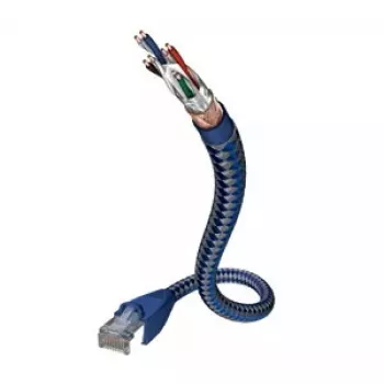 Cavo di rete Inakustik 00480301 RJ-45 Cat6 1 m blu argento