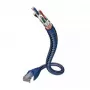 Cavo di rete Inakustik 00480301 RJ-45 Cat6 1 m blu argento