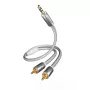 Cavo audio Inakustik 00410005 5m 3,5mm 2 x RCA bianco