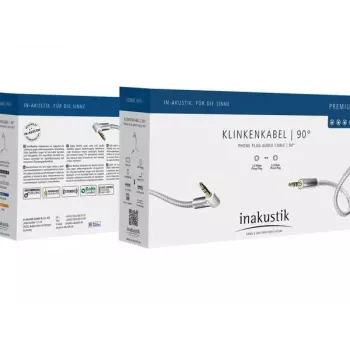 Cavo audio Inakustik 004104015 1,5 m 3,5 mm argento bianco