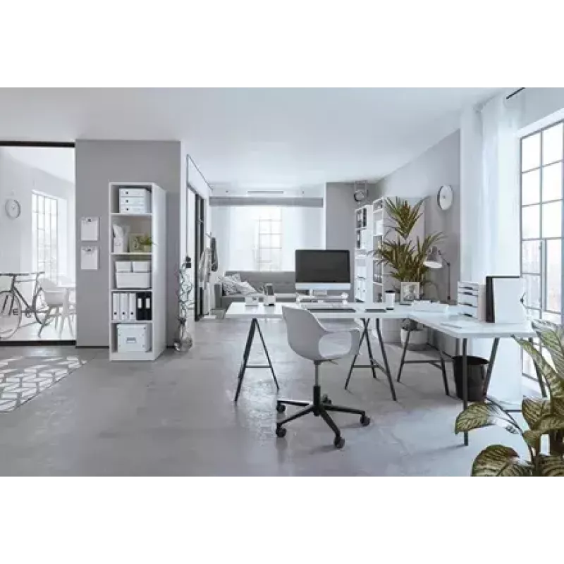 Cartella con clip Leitz WOW A4 metallo polistirene bianco
