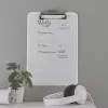 Cartella con clip Leitz WOW A4 metallo polistirene bianco