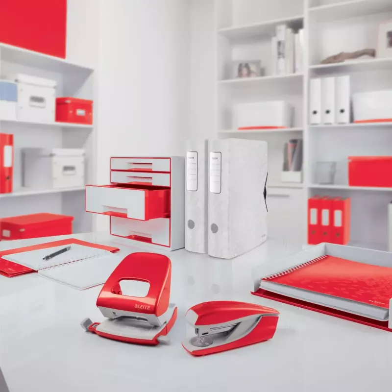 Clipboard Leitz WOW A4 metallo polyfoam rosso 75 fogli