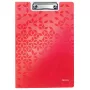Clipboard Leitz WOW A4 metallo polyfoam rosso 75 fogli