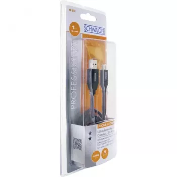Cavo USB Schwaiger CK 3141 USB 3.2 Gen 1 1m USB A USB C nero