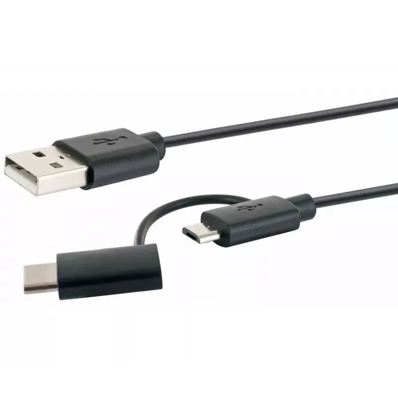 Cavo USB Schwaiger CK 3112 USB 2.0 1m USB A Micro-USB B nero