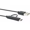 Cavo USB Schwaiger CK 3112 USB 2.0 1m USB A Micro-USB B nero