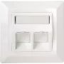 Scatola di connessione di rete Schwaiger NKSD2532 per 2x Keystone, bianco