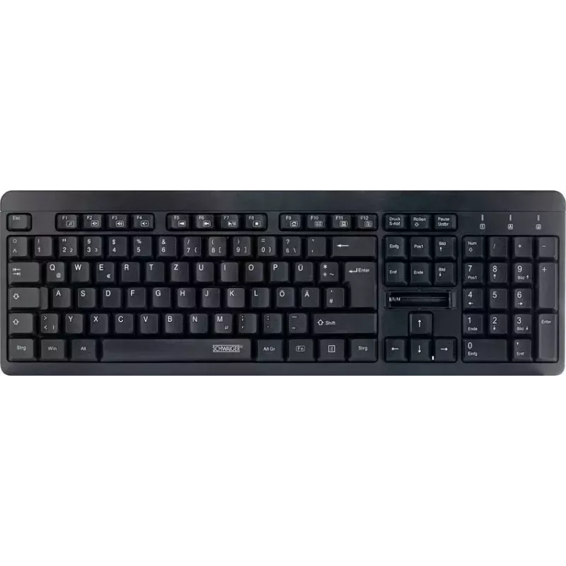 Tastiera wireless Schwaiger WKB1000 013 QWERTZ tedesco nero